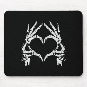 Skeleton Heart Hands - Halloween - Skeleton Hands Muismat