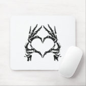Skeleton Heart Hands - Halloween - Skeleton Hands Muismat (Met muis)