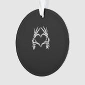 Skeleton Heart Hands - Halloween - Skeleton Hands Ornament (voorkant)
