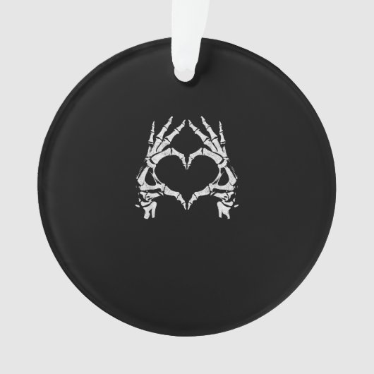 Skeleton Heart Hands - Halloween - Skeleton Hands Ornament (voorkant)
