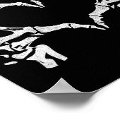 Skeleton Heart Hands - Halloween - Skeleton Hands Poster (Hoek)