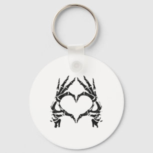 Skeleton Heart Hands - Halloween - Skeleton Hands Sleutelhanger