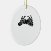Skeleton Heart Hands - Klassiek Keramisch Ornament (Rechts)