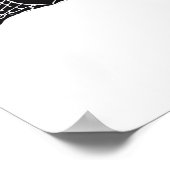 Skeleton Heart Hands - Klassiek Poster (Hoek)