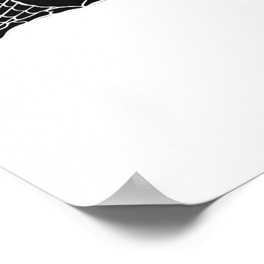 Skeleton Heart Hands - Klassiek Poster (Hoek)