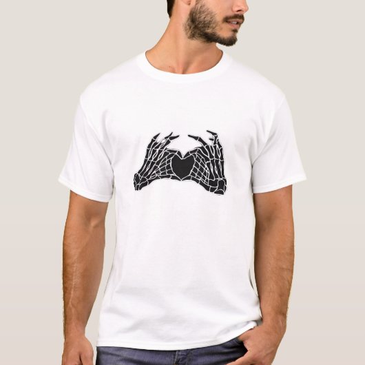Skeleton Heart Hands - Klassiek T-shirt (Voorkant)