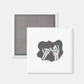 Skeleton Heart Hands Promise Magneet (Voorkant / Achterkant)