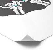 Skeleton Heart Hands Promise Poster (Hoek)