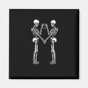Skeleton Heart Hands Sign Halloween Kostuum Classi Magneet
