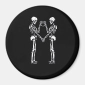Skeleton Heart Hands Sign Halloween Kostuum Classi Magneet (Voorkant)