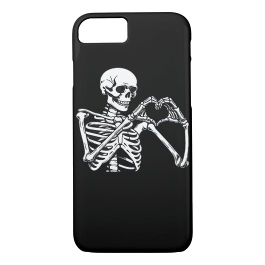 Skeleton Heart Hands Sign Halloween kostuum Trendi Case-Mate iPhone Case (Achterkant)