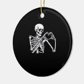 Skeleton Heart Hands Sign Halloween kostuum Trendi Keramisch Ornament (Links)