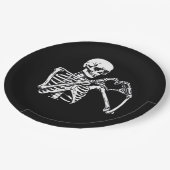 Skeleton Heart Hands Sign Halloween kostuum Trendi Papieren Bordje (Gekanteld)