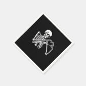 Skeleton Heart Hands Sign Halloween kostuum Trendi Servet (Hoek)