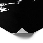 Skeleton Heart Hands Sign Halloween kostuum viraal Poster (Hoek)