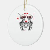 Skeleton Heart Hands voor Trending Keramisch Ornament (Links)