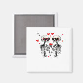 Skeleton Heart Hands voor Trending Magneet (Voorkant / Achterkant)