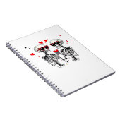 Skeleton Heart Hands voor Trending Notitieboek (Rechterzijde)
