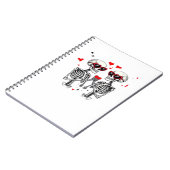 Skeleton Heart Hands voor Trending Notitieboek (Linkerzijde)