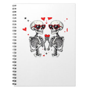 Skeleton Heart Hands voor Trending Notitieboek