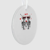 Skeleton Heart Hands voor Trending Ornament (voorkant)