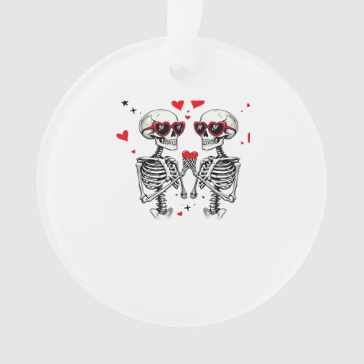 Skeleton Heart Hands voor Trending Ornament (voorkant)