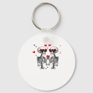Skeleton Heart Hands voor Trending Sleutelhanger
