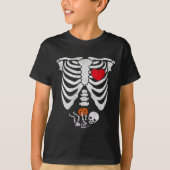 Skeleton Heart Kostuums beroemd gemaakt door Hallo T-shirt (Voorkant)