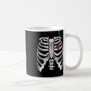 Skeleton Heart Rib Cage X-ray Adult Kinder Fun Hal Koffiemok