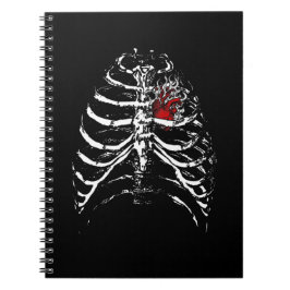 Skeleton Heart Rib Cage X-Ray Volwassen Kinderen F Notitieboek