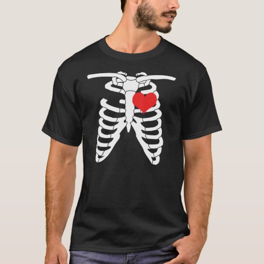Skeleton Heart T-Shirt (Voorkant)