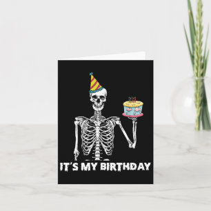 Skeleton Het is mijn verjaardagsfeestje Happy Hall Kaart