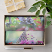 Skeleton Hippie is alle Botten & Bloemen Decoupage Tissuepapier (Geschenk)