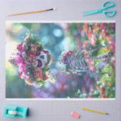Skeleton Hippie is alle Botten & Bloemen Decoupage Tissuepapier (Craft)