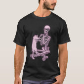 Skeleton Holding A Cat  Skeleton & Cat  Cat Ideas T-shirt (Voorkant)