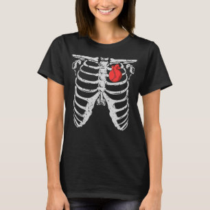 Skeleton Honkballer Kinder Honkbal Halloween T-shirt