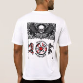 Skeleton Horns Design T-shirt (Achterkant)