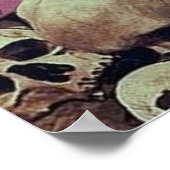 SKELETON HORROR RETRO POP POSTER (Hoek)