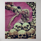 SKELETON HORROR RETRO POP POSTER (Voorkant)