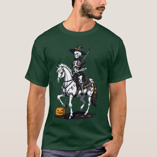 Skeleton Horse Rider jongen T-shirt (Voorkant)