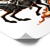 Skeleton Horseman Riding Flaming Horse Poster (Hoek)