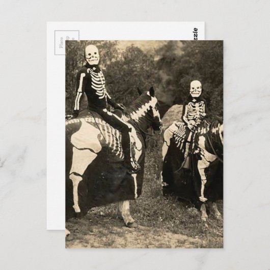 Skeleton Horsperma 1900 Briefkaart (Voorkant / Achterkant)
