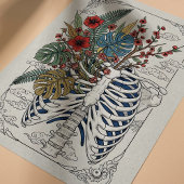 Skeleton House Planten Wrapping of Decoupage Papie Inpakpapier Vel