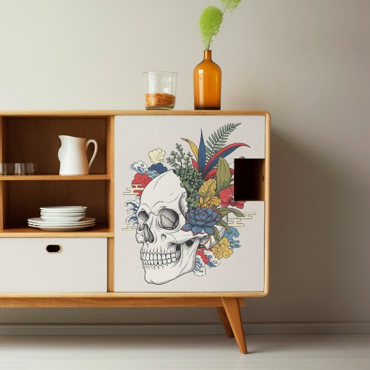 Skeleton House Planten Wrapping of Decoupage Papie Inpakpapier Vel