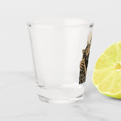  Skeleton Hugging Cat – Cute Gothic Cat Lover Gift Shot Glas (Links)