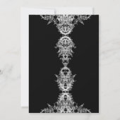 Skeleton Huid Rood Witte rozen Gothic Weddenschap Kaart (Achterkant)