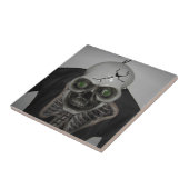 Skeleton Huull Halloween Tegeltje (Zijkant)