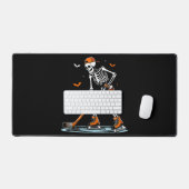 Skeleton Ice Hockey Halloween Boys Funny Halloween Bureaumat (Keyboard & Muis)