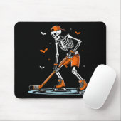 Skeleton Ice Hockey Halloween Boys Funny Halloween Muismat (Met muis)