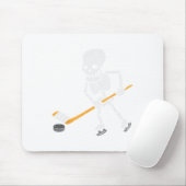 Skeleton Ice Hockey Halloween Costume Spor Mannen Muismat (Met muis)